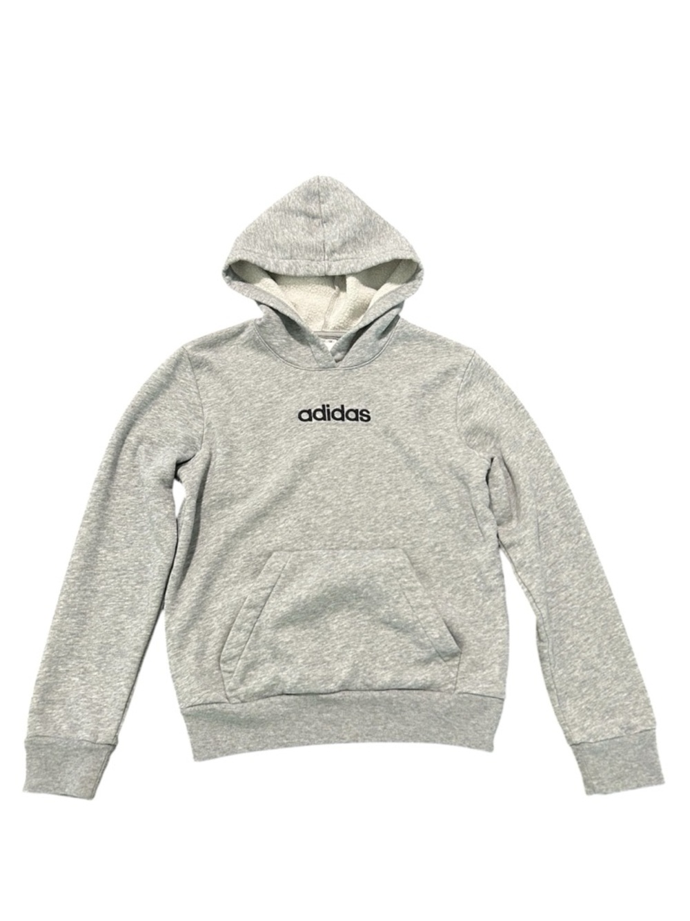 adidas Big Boys Long-Sleeve Essential Embroidered Hoodie Youth M 10/12